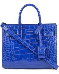 ysl shopping tote - Saint laurent Sac De Jour Nano Textured Leather Tote in Blue ... ysl shopping tote - Saint laurent Sac De Jour Nano Textured Leather Tote in Blue ...